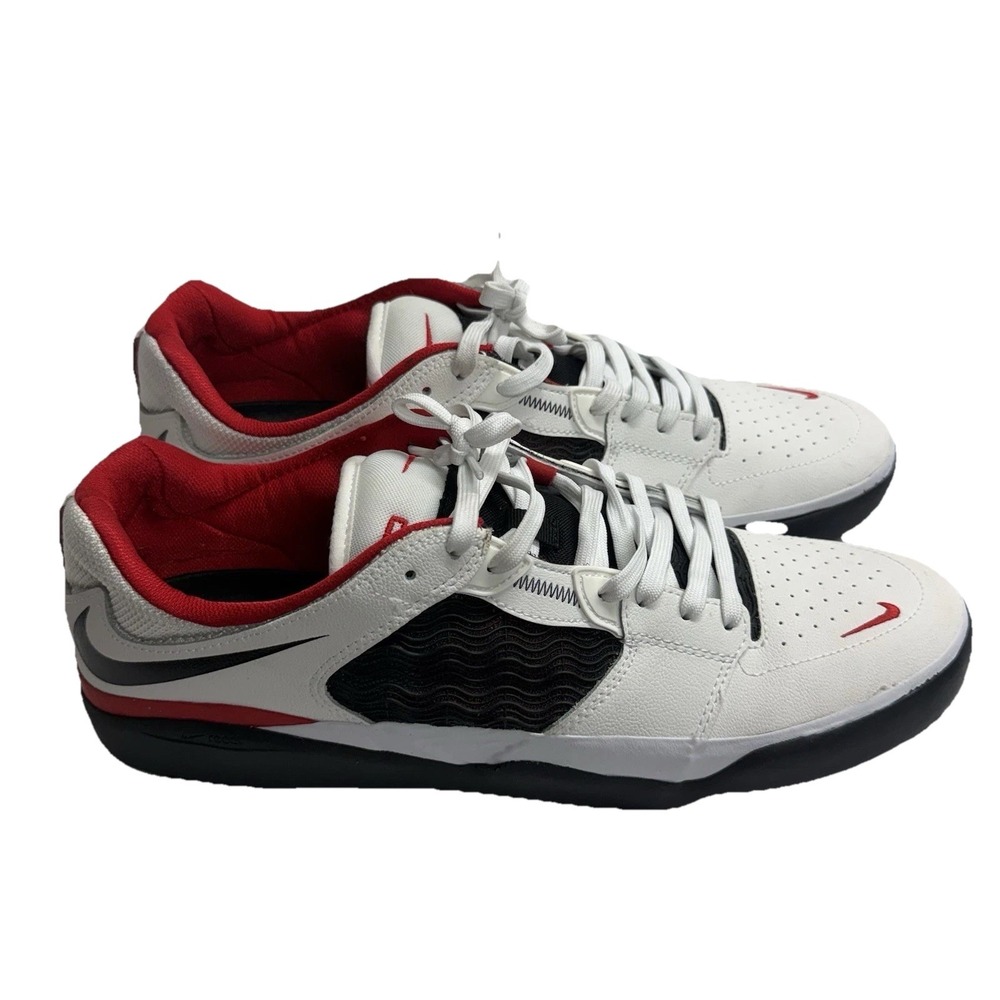 Nike SB‎ Ishod Wair Skate Shoes White Black Red DZ5648-100 Men's Size 12